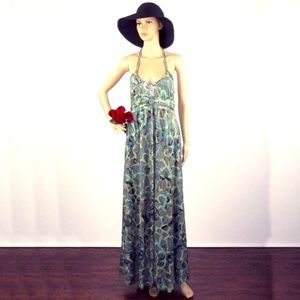 Apple Bottoms Facade Print Halter Dress NWT Size S